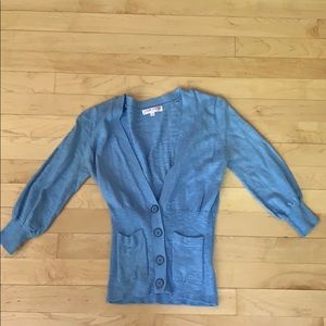 Pink Rose blue sweater